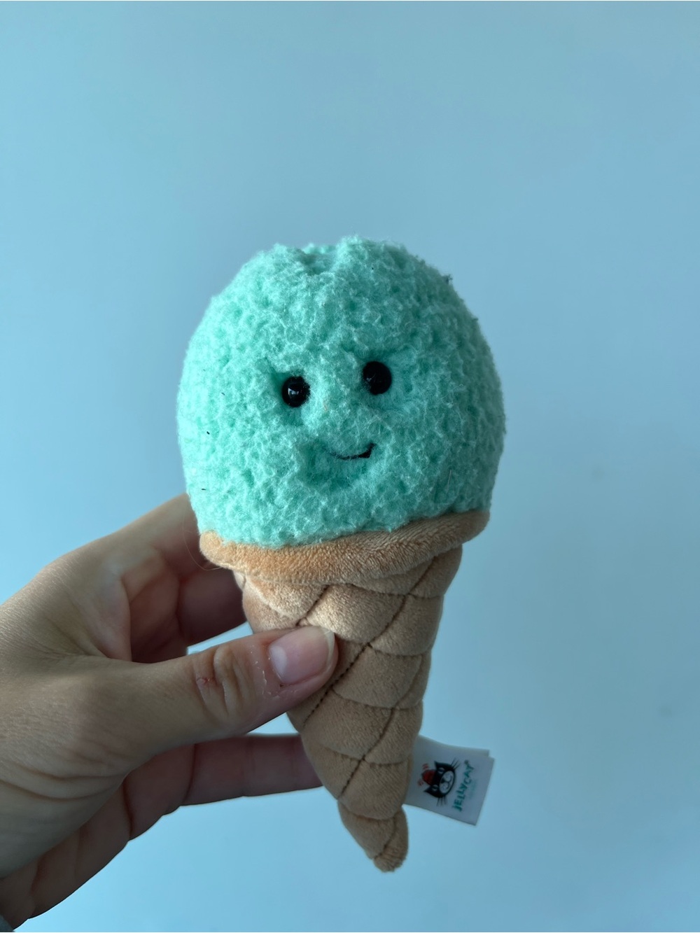 Jellycat Plush Ice Cream Toy - Mint Green Cone